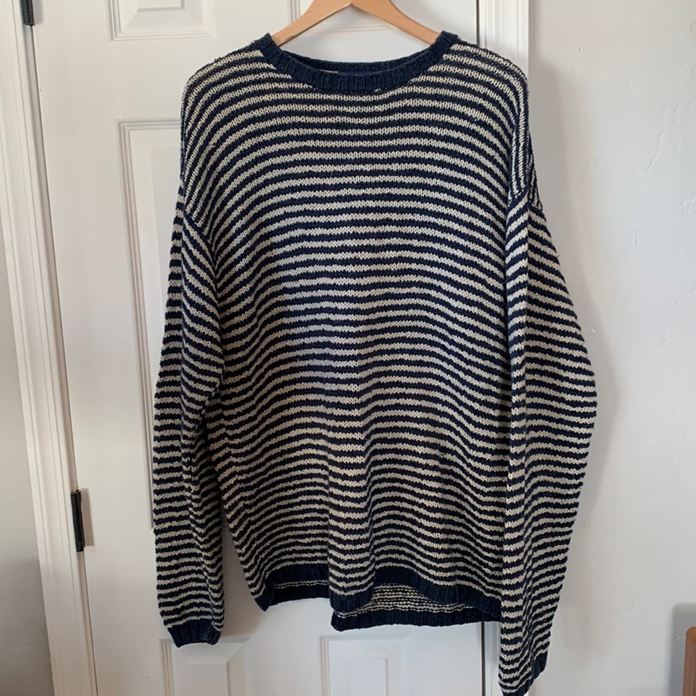 Vintage J Crew linen cotton grunge sweater